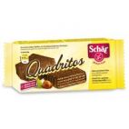 Вафли с какао в темном шоколаде без глютена, Quadritos 40г.  (Schar)