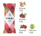 Мягкие фруктово-ореховые батончики Pikki "Клюква-Кешью", 35 гр.