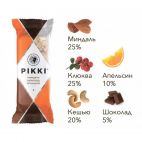 Орехово-фруктовые батончики Pikki  " Миндаль-Шоколад-Апельсин", 35 гр.