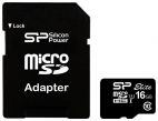 Накопители и жесткие диски SILICON POWER ELITE microSDHC 16GB UHS Class 1 Class 10 + SD adapter