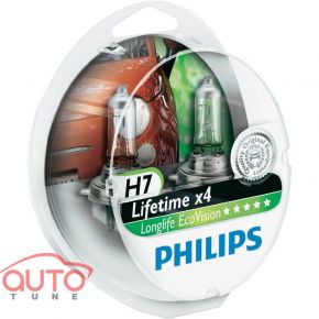 H7 Philips EcoVision 12V-55W 2шт 12972LLECOS2