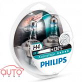 H4 Philips X-tremeVision +130% 12V-60/55W 2шт 12342XV+S2