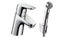 HANSGROHE Смеситель для раковины и биде с гигиеническим душем Hansgrohe