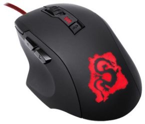Мышь компьютерная проводная OKLICK 725G DRAGON Gaming Optical Mouse Black-Red USB