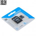 Накопители и жесткие диски SMART BUY microSDHC Class 10 8GB + SD adapter