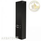 АКВАТОН. Шкаф-колонна подвесная "Ария М" 1244-3.95 черный-глянец