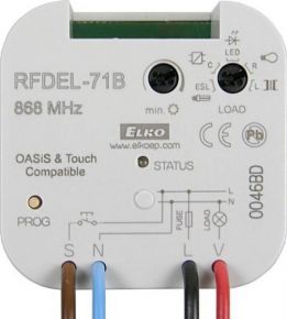 RFDEL-71B  Диммер универсальный с RF модулем для RF TOUCH 868 MHz