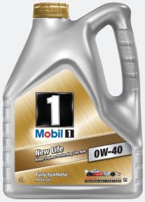 Автомобильные масла/технические жидкости Mobil 1 New Life 0W40 4л синтетика