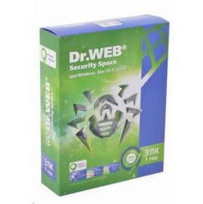 Программное обеспечение Dr Web Security Space 3 ПК/1 год (BHW-B-12M-3-A3)