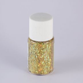 Глиттер Rayher частичками 0,3х1,65мм, цвет золотой, флакон 10мл