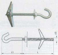 М 8*65 складной пружинный дюбель крюк