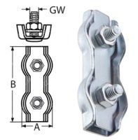 5мм зажим для троса DUPLEX, нерж. сталь А4