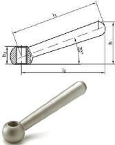 М10 ручка коническая косая, цинк DIN 99