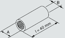 М10/М 8 переходная  муфта RDM (внутренняя/внутренняя) SaMontec