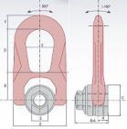 М 8 рым-гайка поворотная двойная FE DSR, CODIPRO