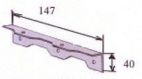 Универсальный уголок МС-13 147*40мм для крепления ступеней в лесничных марш