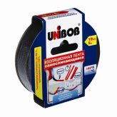 Изолента самослипающаяся 19мм х 5 м, черная Unibob