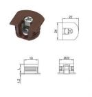 Стяжка эксцентриковая V20.Р для 16 мм ДСП, коричневая