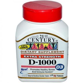 21 century  Vitamin D 1000mg 110 tab 21 Century