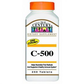 21 century  Vitamin C 500mg 250 tab.