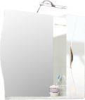 Зеркало-шкаф Edelform Бруно белый со светильником Edelform