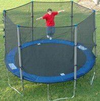 Батут уличный DFC Trampoline Fitness с сеткой 14ft (427см)