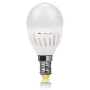 Лампа светодиодная шар 6.5W Е14 4000К VG1-G2E14cold6W-C Voltega VG1-G2E14cold6W-C