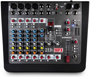 ALLEN&amp;HEATH ZEDi10FX Микшерный пульт, Аудио интерфейс USB 24-бит/96кГц 4 входа, 4 выхода