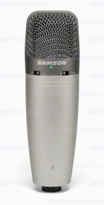 SAMSON C03U USB студийный конденсат. микрофон, изменяемая направленность: супер кардиойда, круговая, восьмерка, 20-18000 Гц, SPL 136dB, вес 480грамм, Cakewalk LE в компл. SAMSON