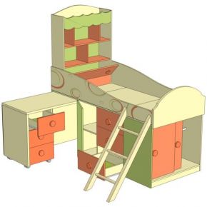 Детская кровать-чердак Фруттис 503.010
