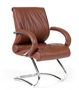 Кресло CHAIRMAN 445 кожа коричневая