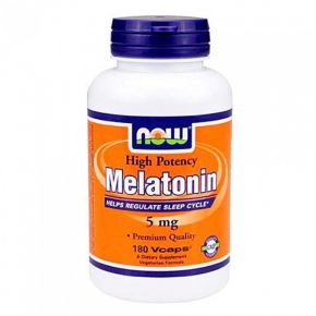 NOW Melatonin 5 мг. 180 капс.