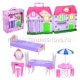 1Toy Красотка, дом для кукол с меб.,29 дет.