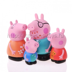 Peppa Игровой набор. "Семья Пеппы", 4 фигурки