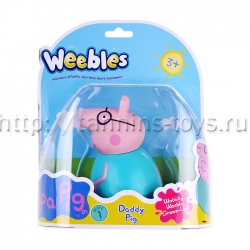 Peppa Фигурка неваляшка Папа Пеппы