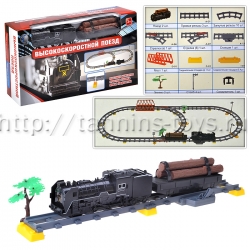 Tongde Железная дорога S380 "Высокоскоростной Поезд" на батарейках, светодиоды, в коробке
