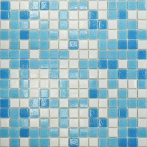 Мозаика Elada Mosaic МСD002Р  бело-голубая на бумаге Elada Mosaic