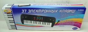 Синтезатор черный 37 клавиш,с микрофоном, DoReMi