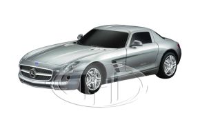 Машина р/у 1:24 mercedes sls amg, 19см (красный, белый) RST