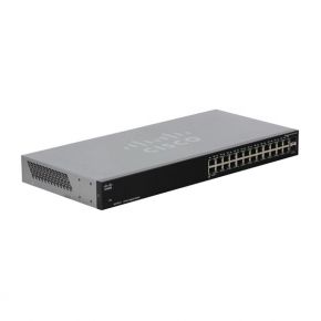 Коммутатор Cisco  Gigabit Ethernet 10/100/1000 22 х RJ45+2х SFP (mini-GBIC) SG100-24-EU Cisco