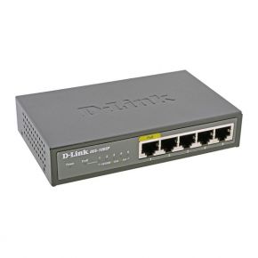 Коммутатор D-Link  Fast Ethernet 10/100 5 х RJ45 х1РоЕ DES-1005P/A1A D-Link