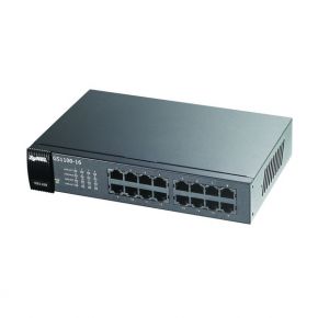 Коммутатор ZyXEL  Gigabit Ethernet 10/100/1000 16хRJ45 Gb GS1100-16 ZyXEL