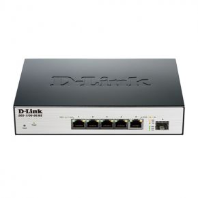 Коммутатор D-Link DGS-1100-06/ME  Gigabit Ethernet 10/100/1000 5хRJ45+1х SFP Gb DGS-1100-06/ME/A1B D-Link