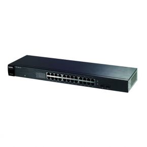 Коммутатор ZyXEL GS1100 Gigabit Ethernet 10/100/1000 24хRJ45(2х combo Gb/SFP) GS1100-24 ZyXEL