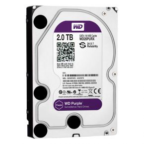 Жесткий диск HDD WD SATA3 2Tb Purple Video 64Mb WD20PURX WD