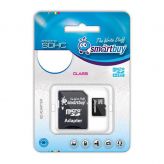 Карта памяти MicroSDHC 16 Gb SmartBuy class 10 SmartBuy