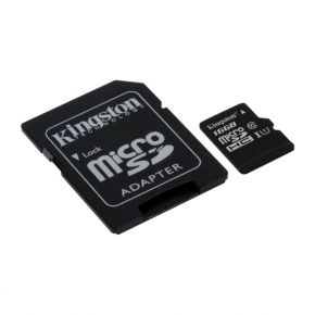 Карта памяти MicroSDHC 16 Gb Kingston class 10 45Mb/s SDC10G2/16GB Kingston