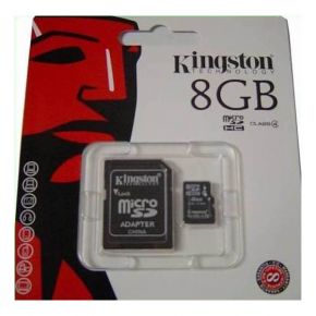 Карта памяти MicroSDHC 8 Gb Kingston class 4 SDC4/8GB Kingston