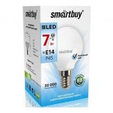 Светодиодная лампа Smartbuy E14 / P45 / 7Вт/холодный SBL-P45-07-40K-E14 Smartbuy