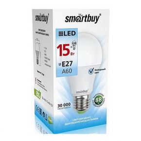 Светодиодная лампа Smartbuy E27 / A60 / 15Вт/холодный SBL-A60-15-40K-E27 Smartbuy